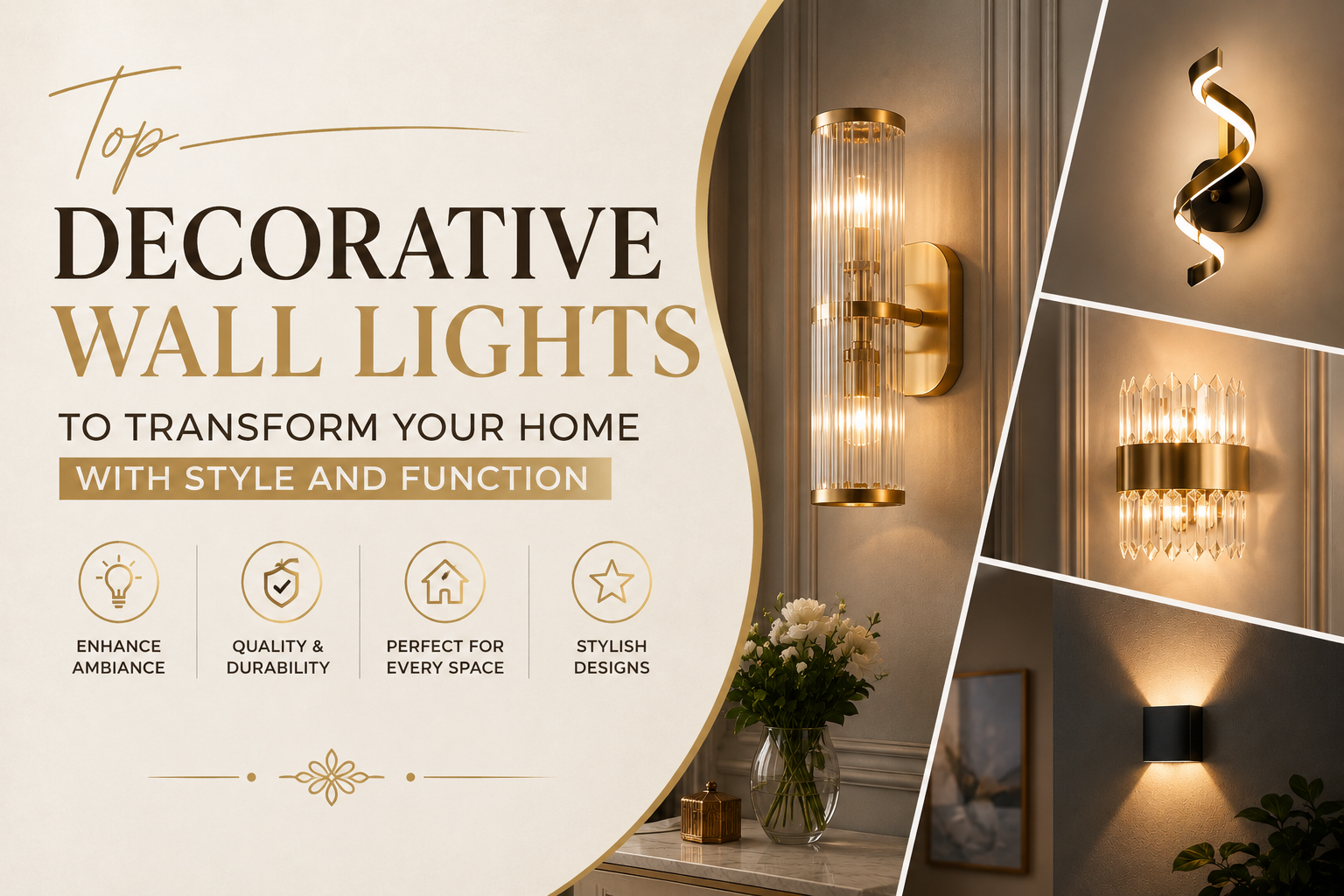 Top Decorative Wall Lights to Transform Your Home with Style and Function