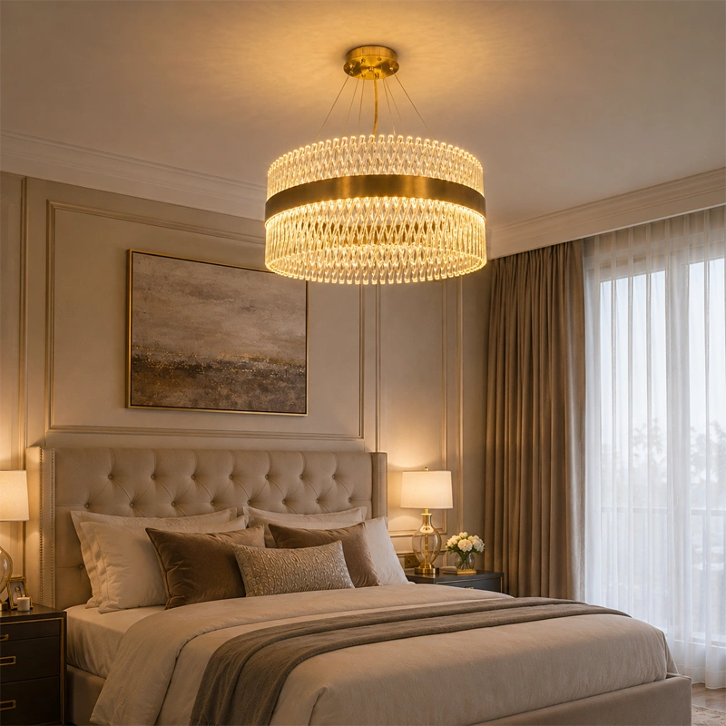 Celestial Lattice LED Chandelier image 1