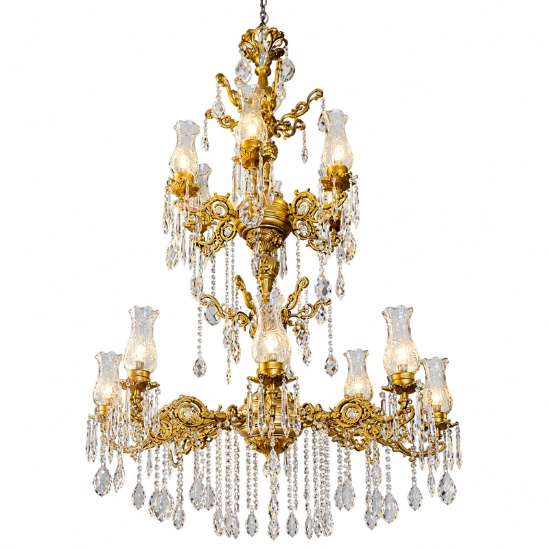 Die Cast Double Height Chandelier view 3