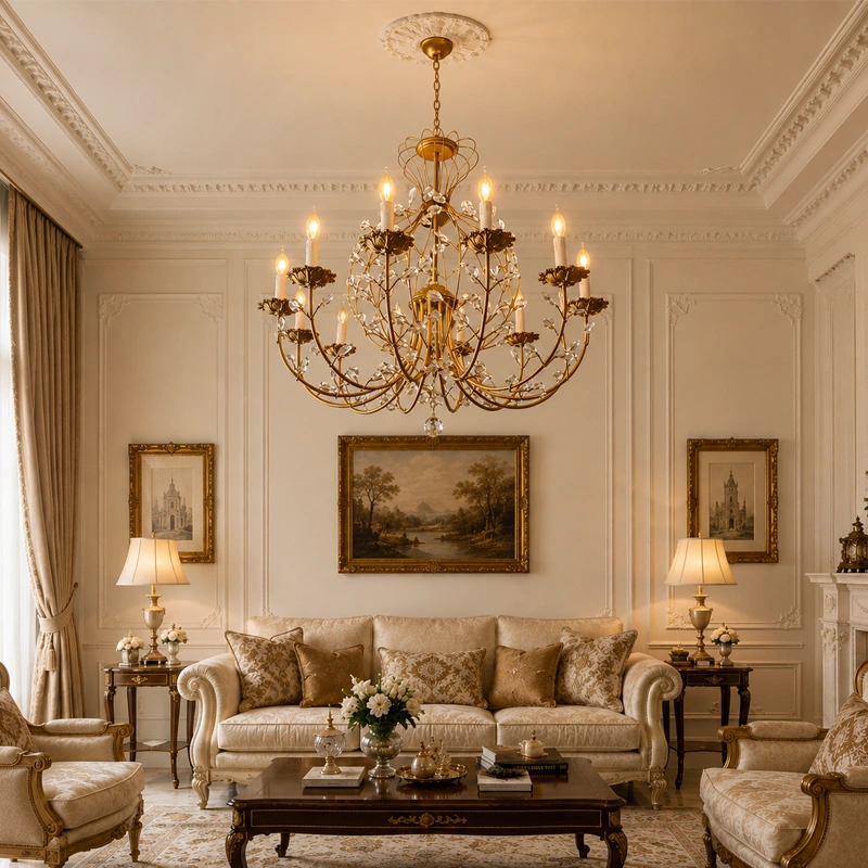 Lumière Crystal Vine Living Room Chandelier image 1