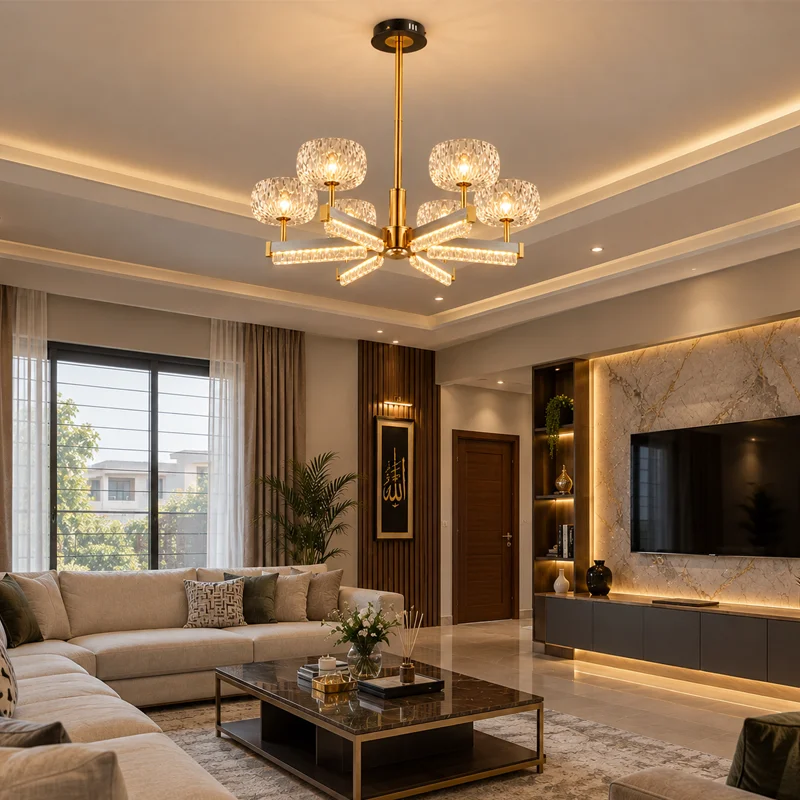 Nova Crystal LED Chandelier view 3