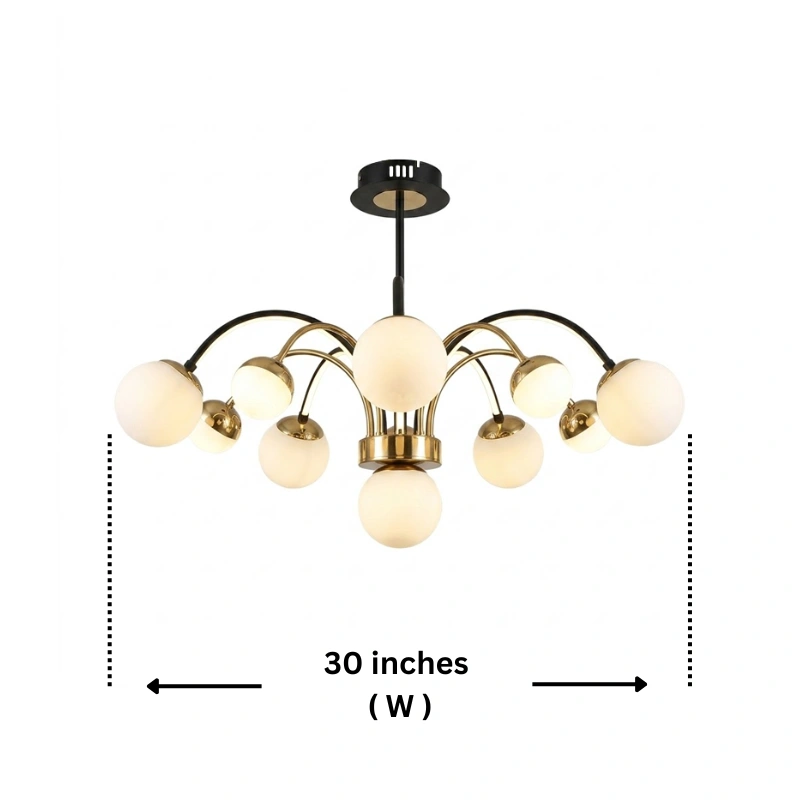 Orion Orb LED Chandelier view 3