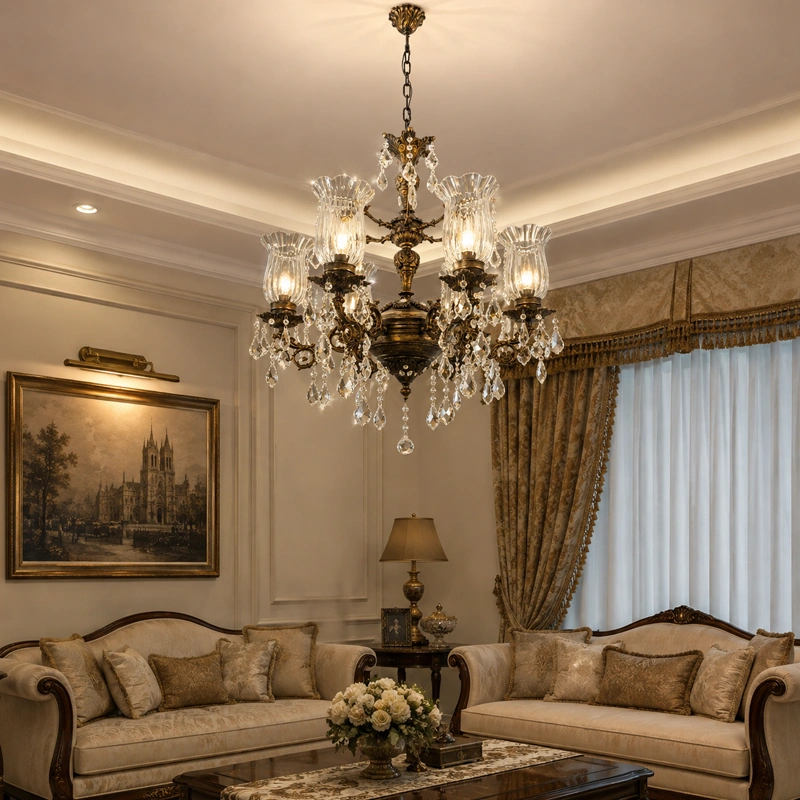 Seraphine Vintage Crystal Chandelier image 1
