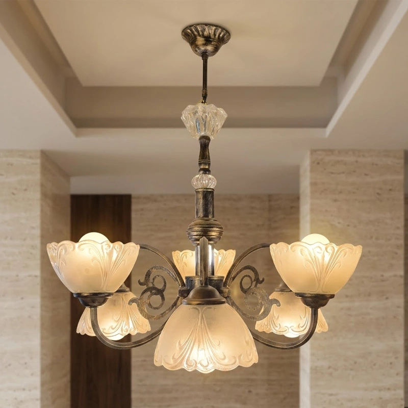 Victoria Frosted Glass Chandelier