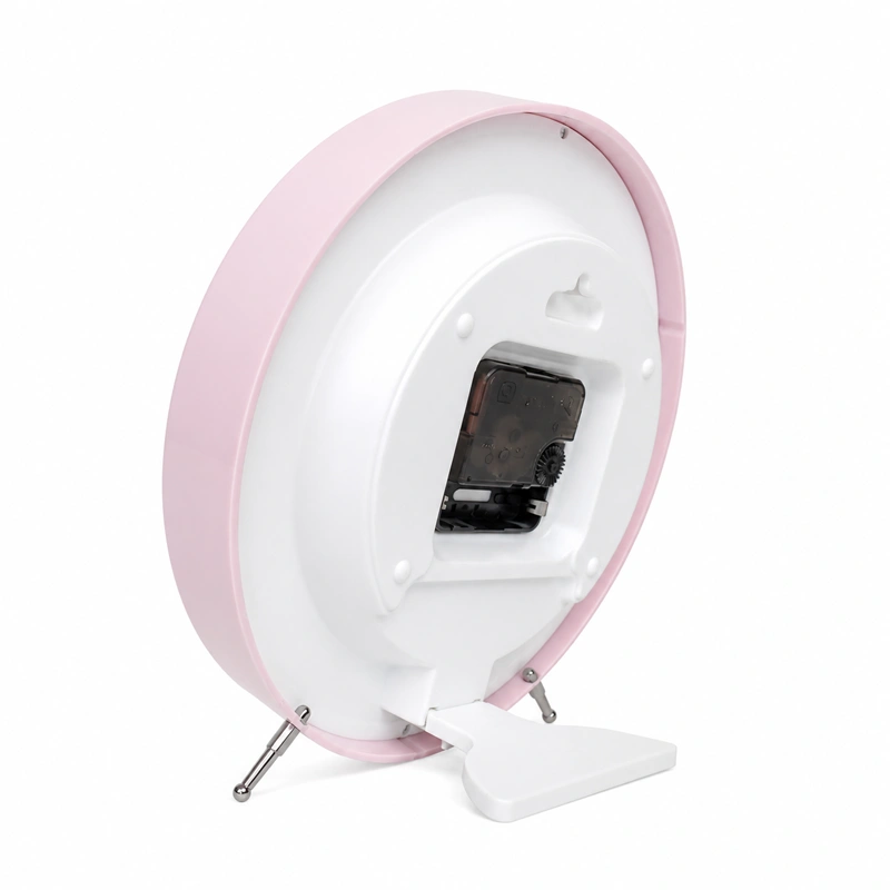 Dual Function Pink Clock  Wall and table modern decorative clock preview 4