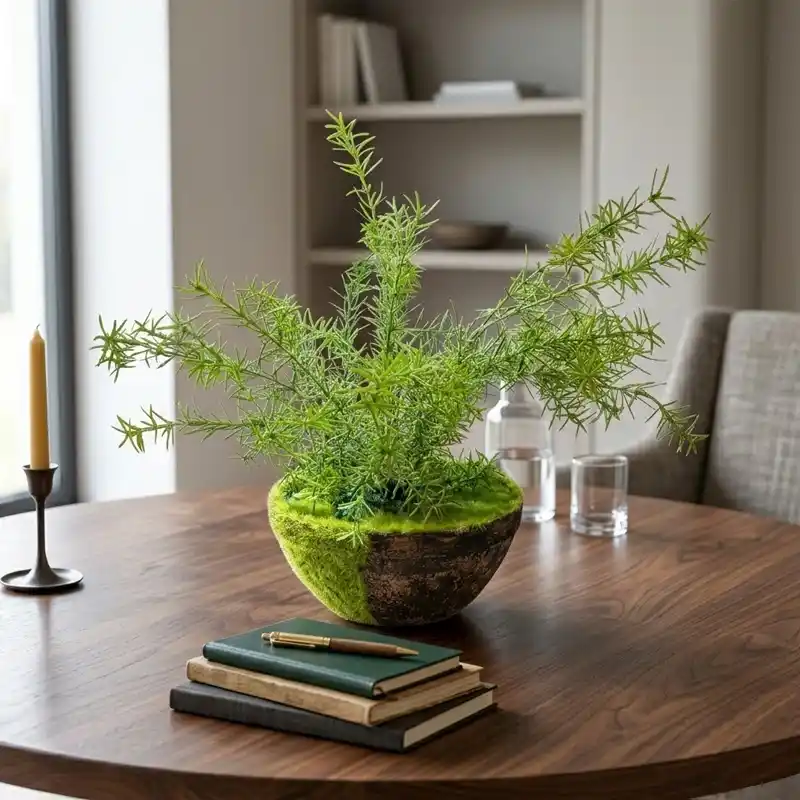 Evergreen Moss Pot Decor