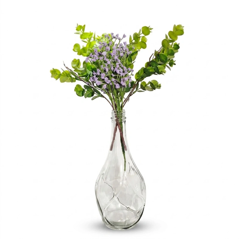 Glass Bottle with Floral Arrangment preview 2