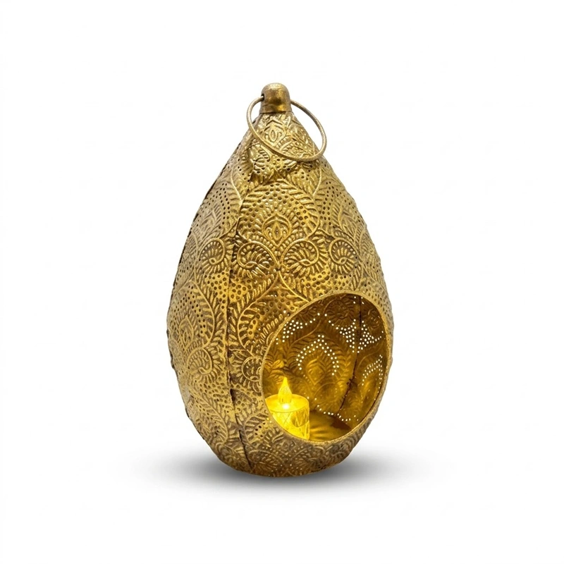 Royal Gold Teardrop Lantern preview 2