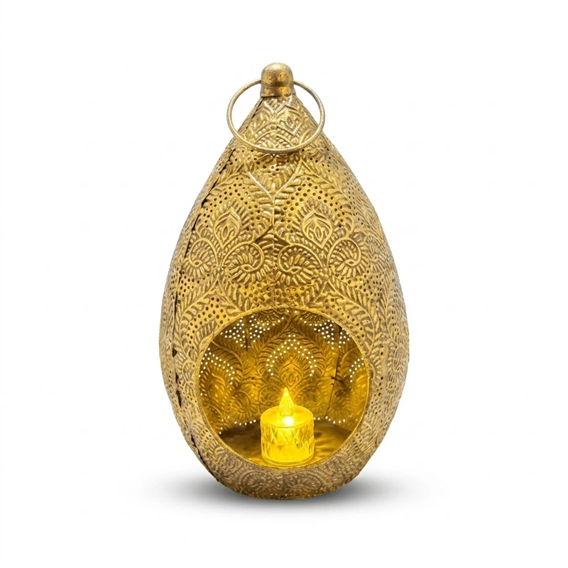 Royal Gold Teardrop Lantern preview 3