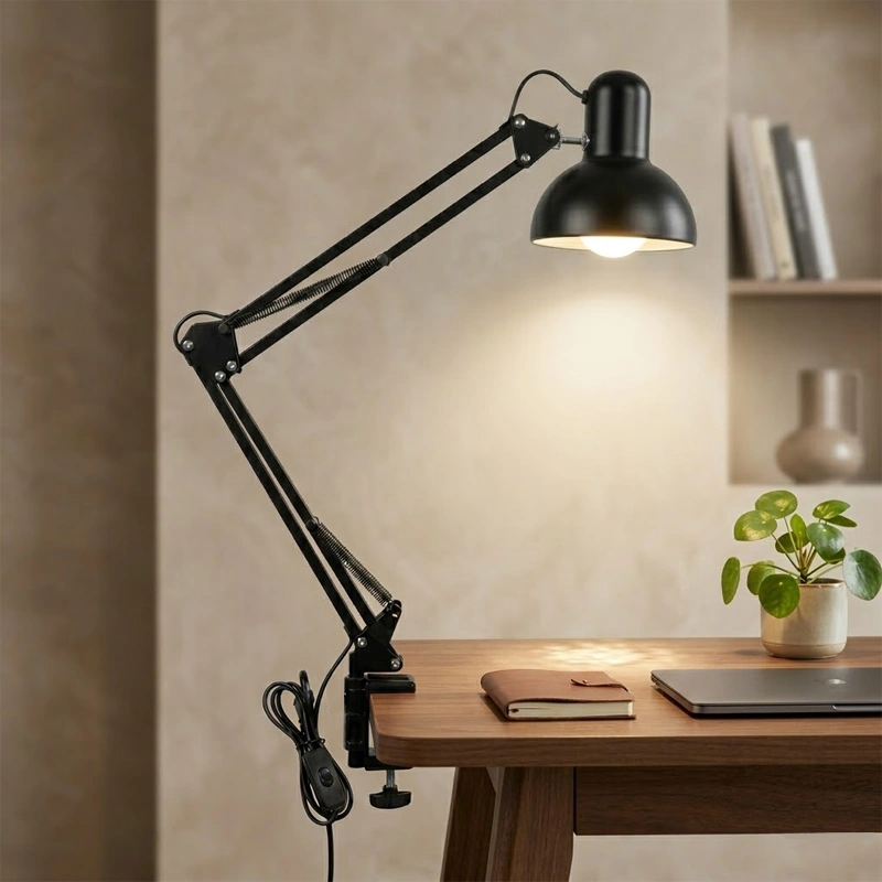 Adjustable Desk Lamp with Clamp