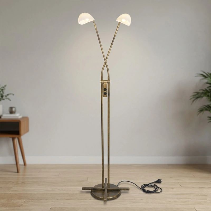 Adjustable Modern Dual Head Floor Lamp