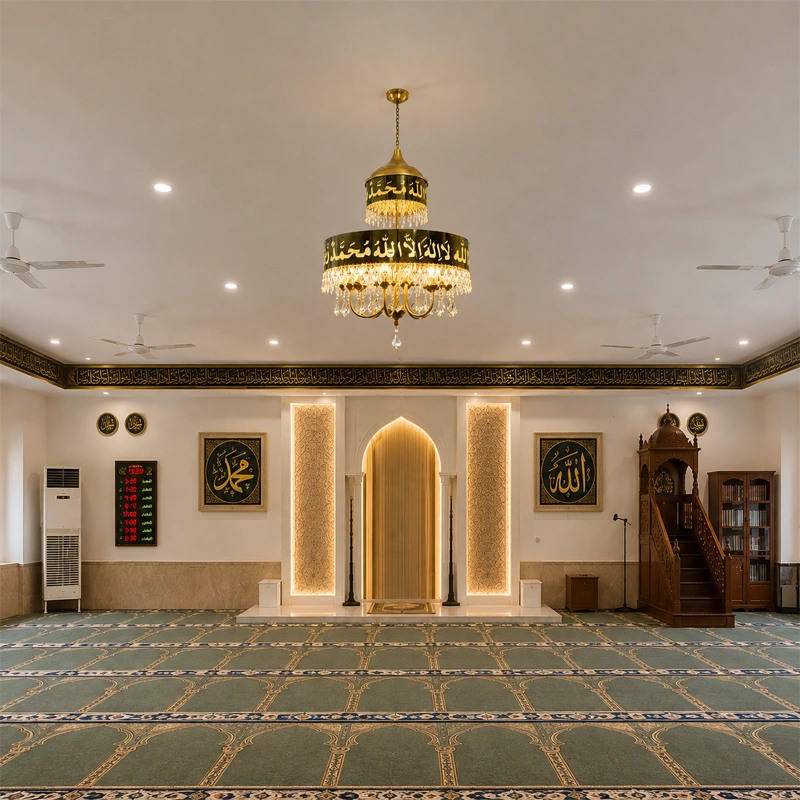 Kalma Mosque Chandelier view 3