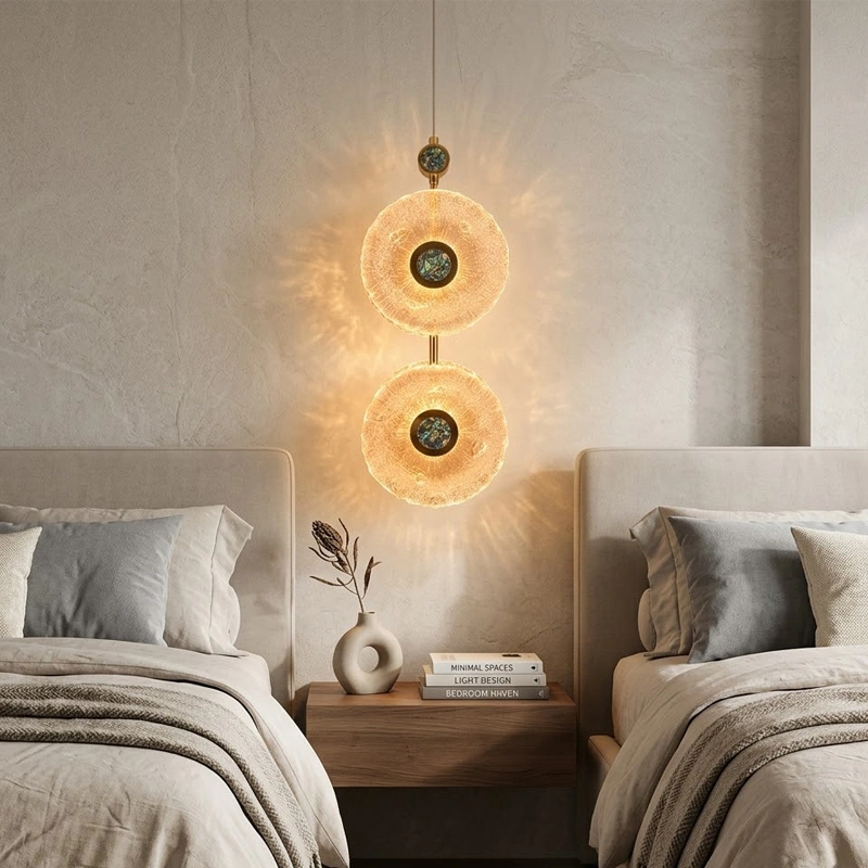 Dual Round Glass LED Pendant