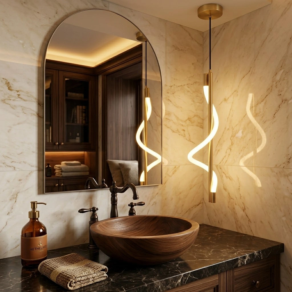 LED Hanging Spiral Pendant