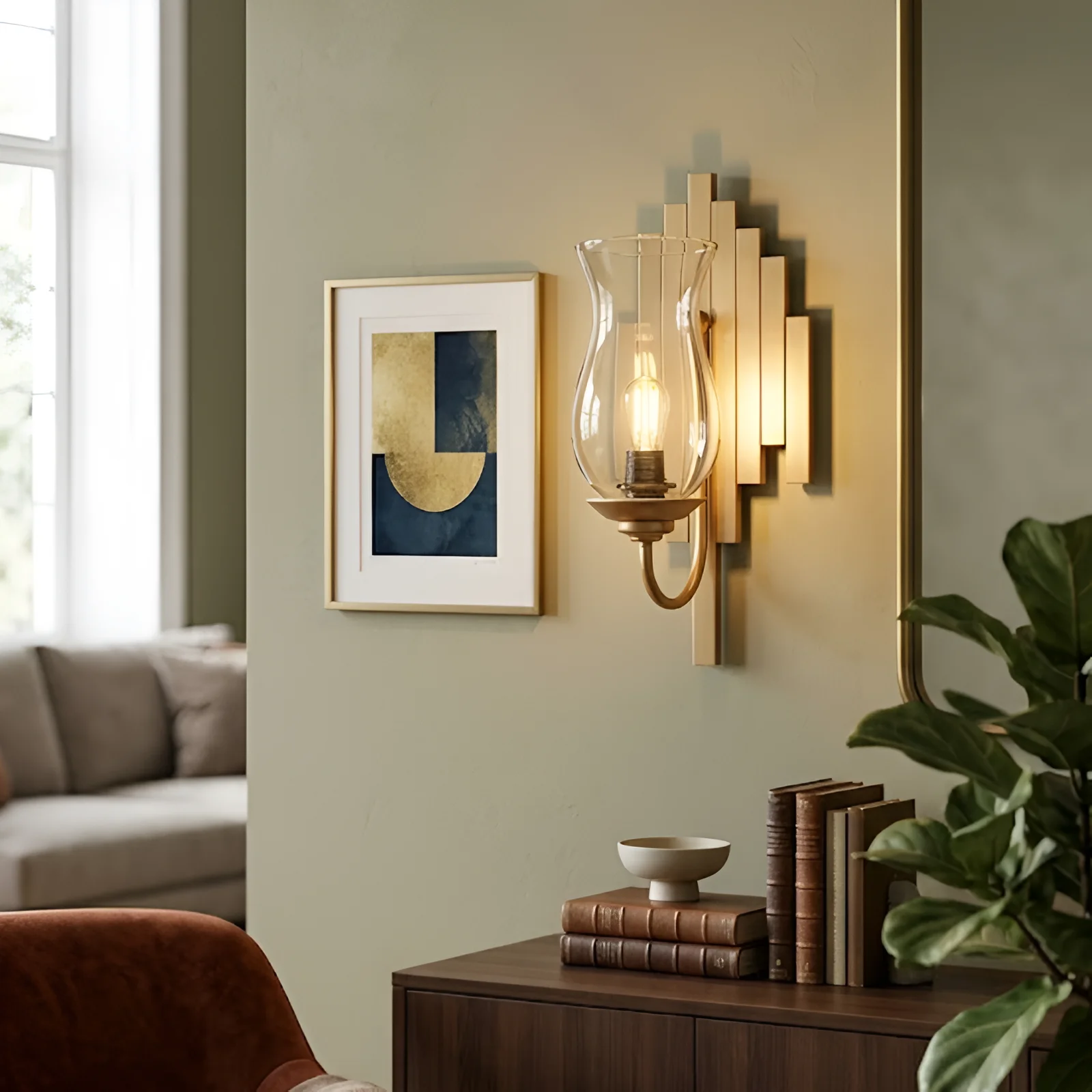 Hepta Glass Candle Sconce