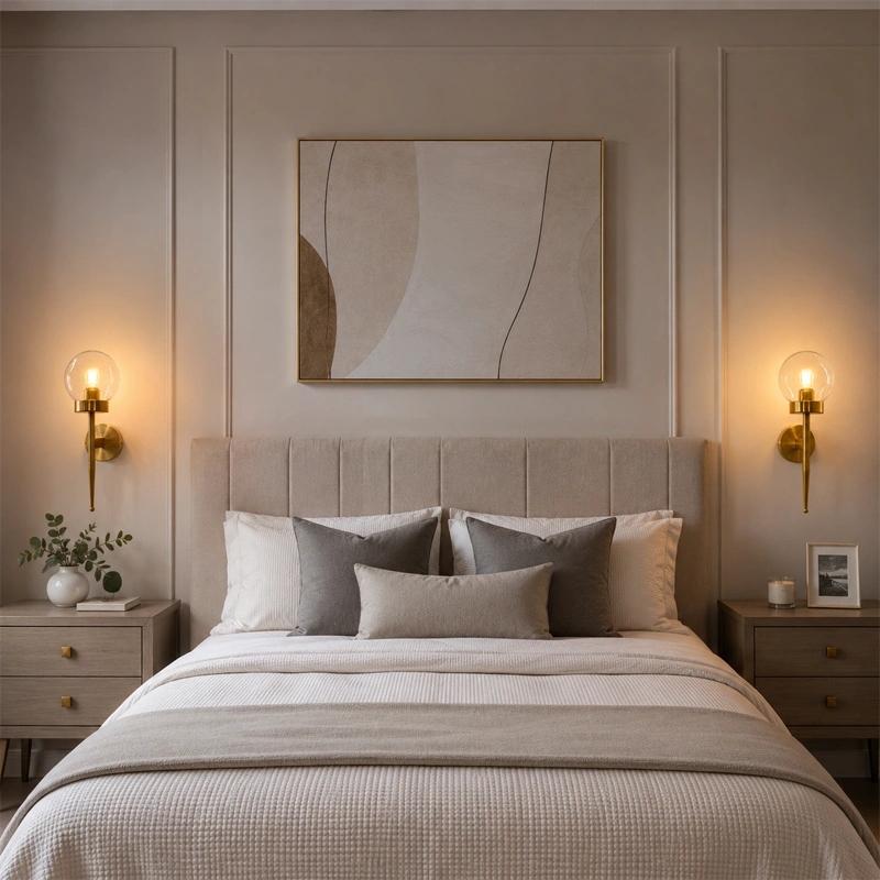 Luna Brass Orb Wall Light image 2