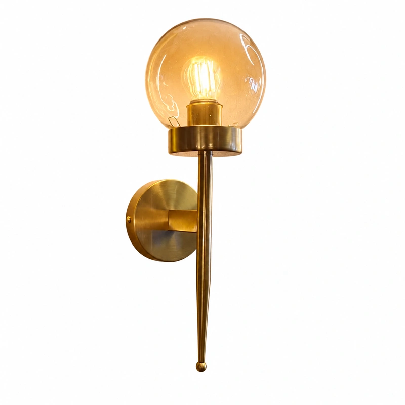 Luna Brass Orb Wall Light image 5