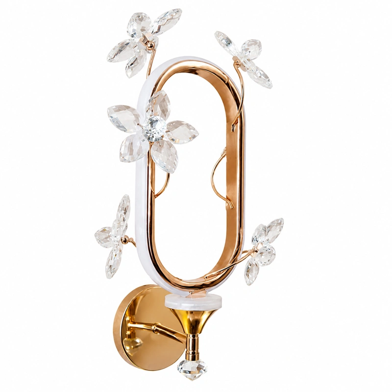 Oval Floral LED Wall Light view 4
