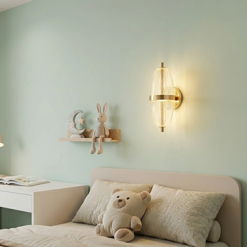 Oval Golden LED Wall Light