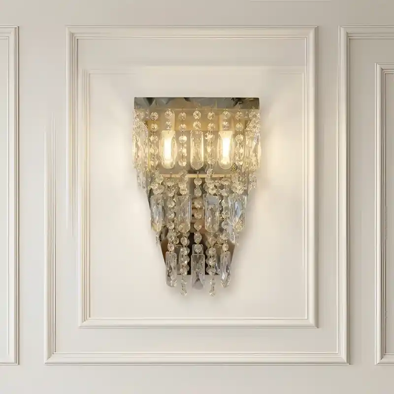 Trio Crystal Wall Sonce Large