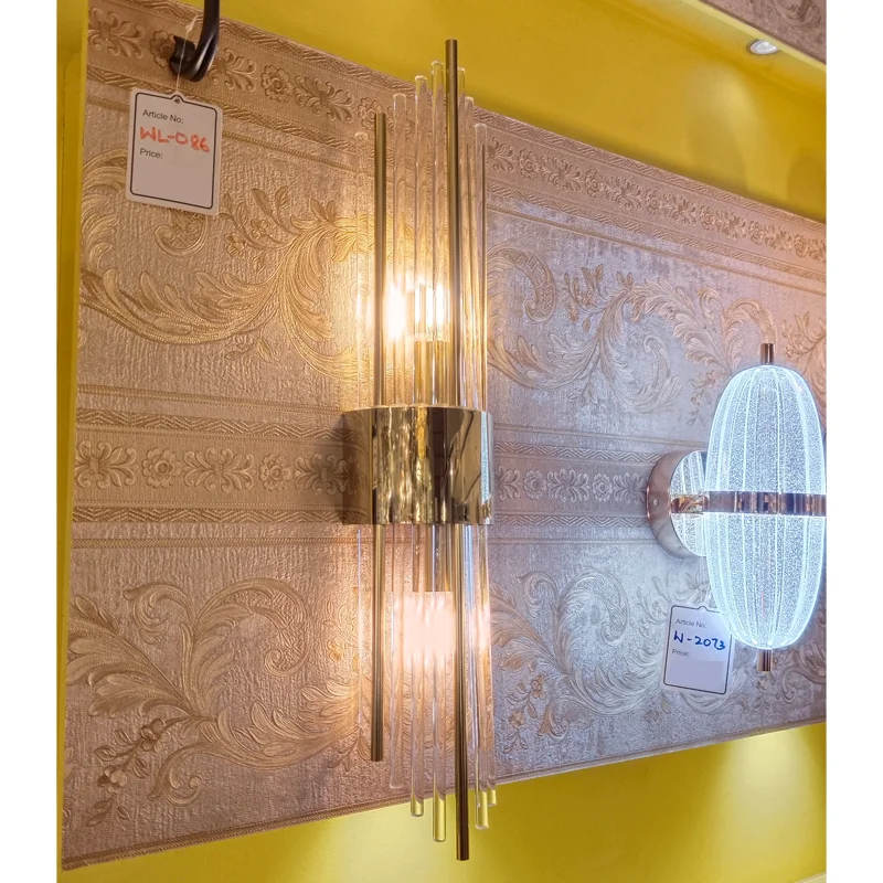 Zyvara Gold Crystal Wall Light view 3